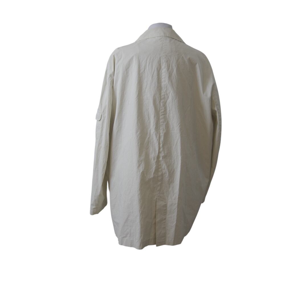 Vintage Lands’ End Men’s XL Ivory Cotton Safari Field Car Coat - Picture 7 of 14